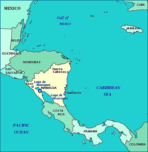 Carte - Nicaragua