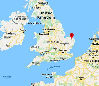 Norwich, position dans la carte