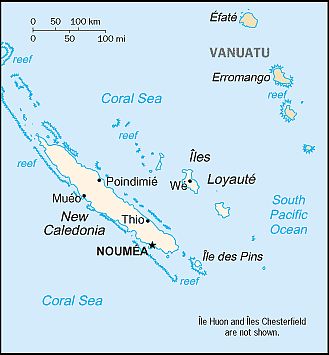 Carte - Nouvelle Caledonie
