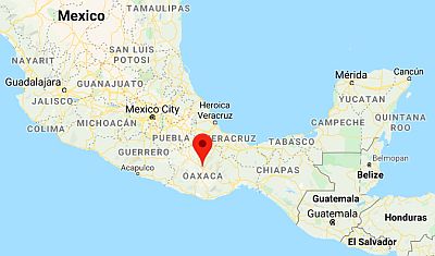 Oaxaca, position dans la carte