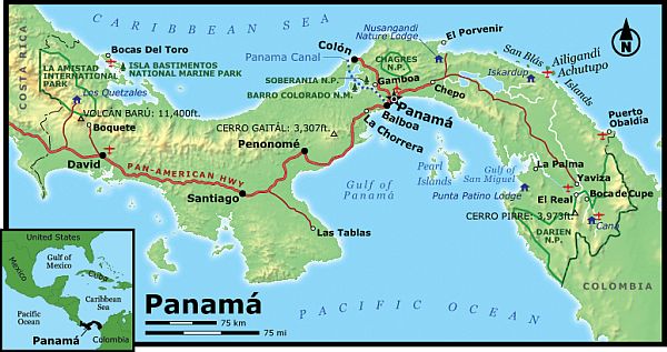 Carte - Panama
