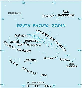 carte des iles sous le vent mehetia