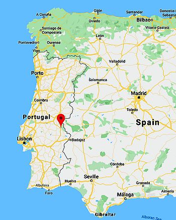 Portalegre, position dans la carte