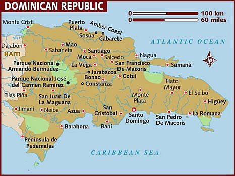 Carte - Republique Dominicaine
