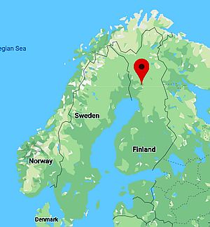 Rovaniemi, position dans la carte