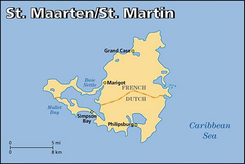Carte - Saint Martin