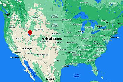 Salt Lake City, position dans la carte