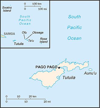 Carte - Samoa Americaines
