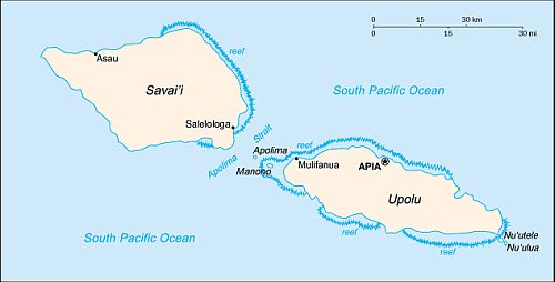 Carte - Samoa