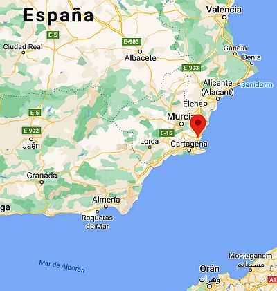 San Javier (Espagne), position dans la carte