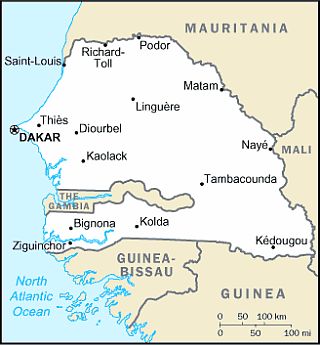 Carte - Senegal