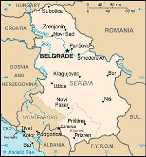 Carte - Serbie