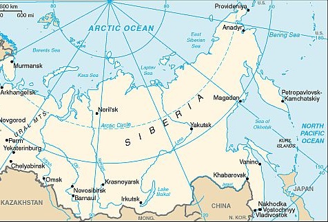 Carte - Siberie