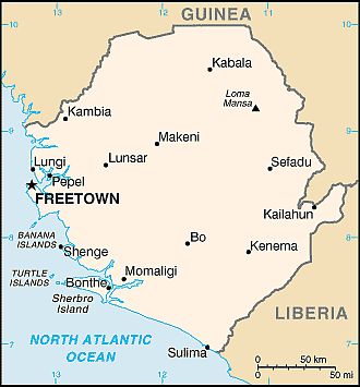 Carte - Sierra Leone