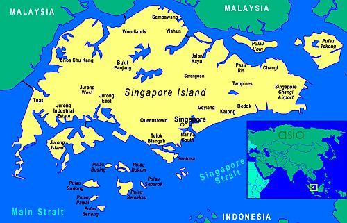 Carte - Singapour