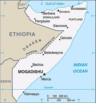 Carte - Somalie