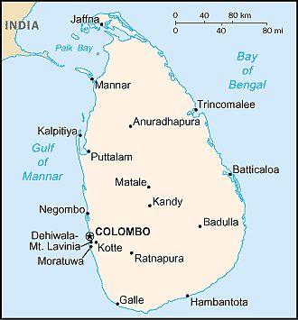 Carte - Sri Lanka