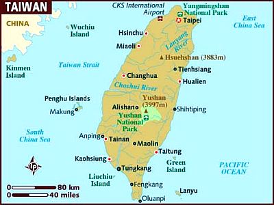 Carte - Taiwan