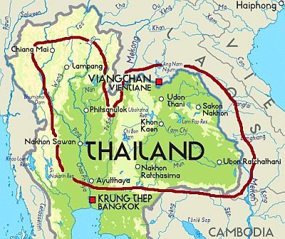 Thaïlande - zone des plaines