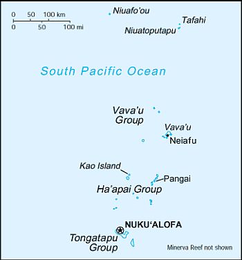 Carte - Tonga
