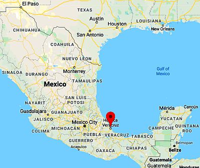 Veracruz, position dans la carte