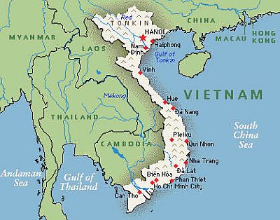 Carte - Vietnam