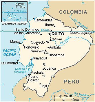 Carte - Equateur