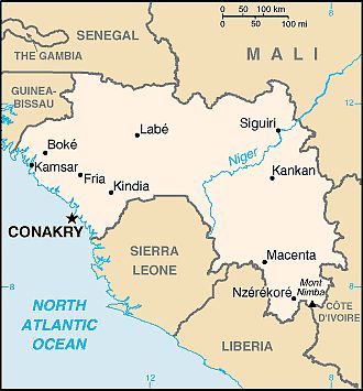 Carte - Guinee