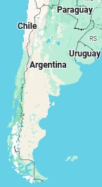 Bahia Blanca, position sur la carte