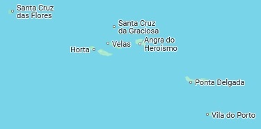Angra Heroismo, position sur la carte