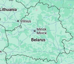 Vitebsk, position sur la carte
