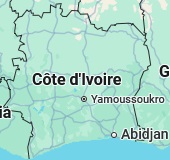 Abidjan, position sur la carte