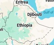 Addis Abeba, position sur la carte