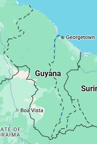 Mabaruma, position sur la carte