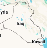 Mossoul, position sur la carte