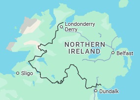 Portrush, position sur la carte