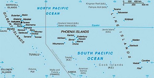 Christmas Island, position sur la carte