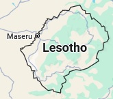 Maseru, position sur la carte