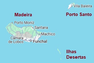 Porto Santo, position sur la carte
