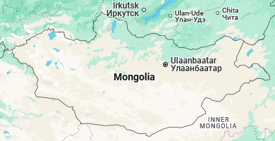 Khatgal, position sur la carte