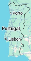 Albufeira, position sur la carte