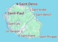 Saint Denis, position sur la carte