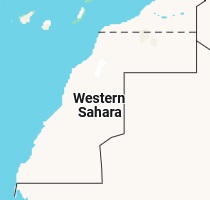 Laayoune, position sur la carte