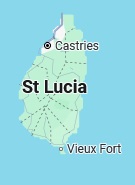 Castries, position sur la carte
