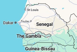 Podor, position sur la carte