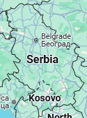 Belgrade, position sur la carte