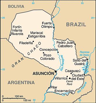 Carte - Paraguay