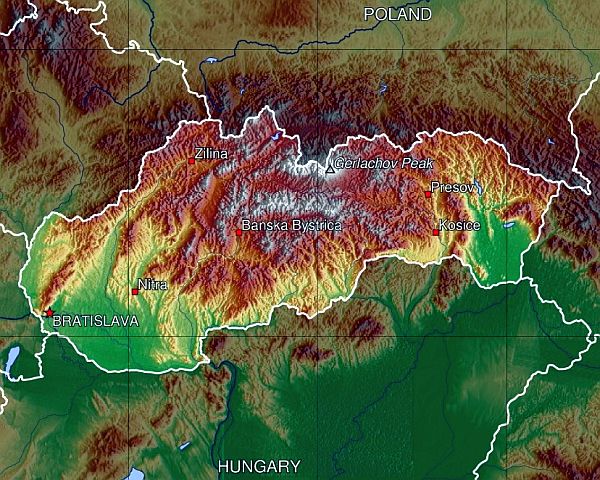 Carte - Slovaquie