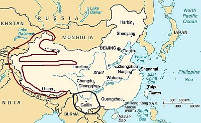 Chine - zones montagneuses