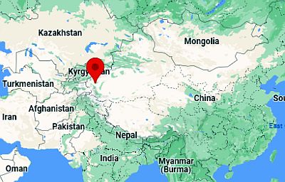 Kashgar, position dans la carte